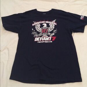 American MMA Original Defiant 7 Fighting Tee with Eagle Graphics NWOT